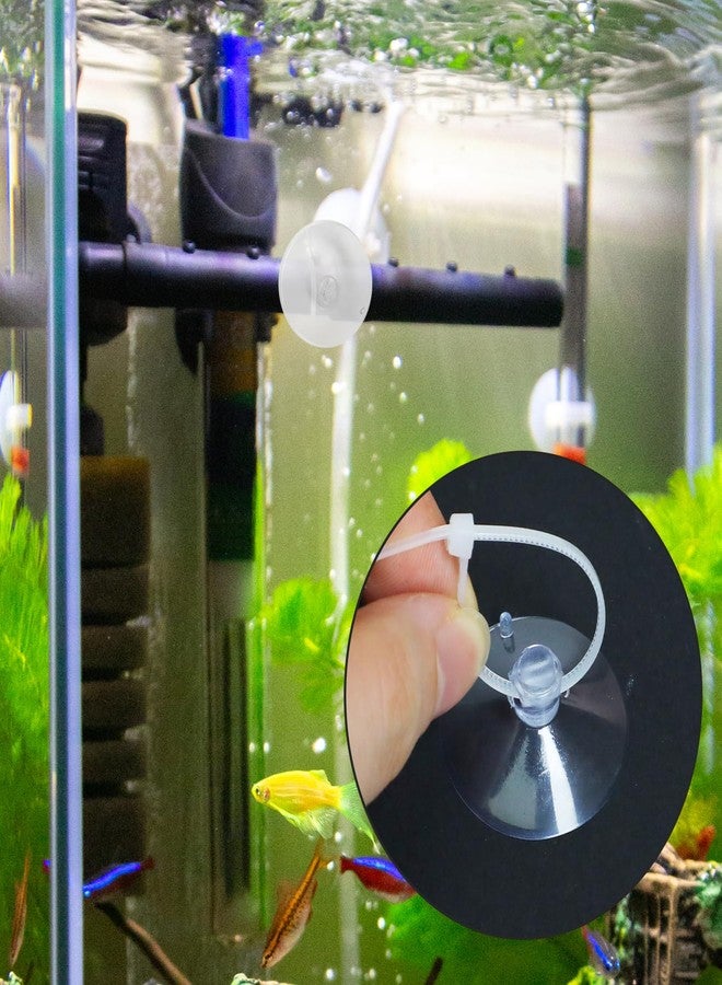 Gallipower 20 Pcs Aquarium Suction Cups,Aquarium Plant Holder,Small Suction Cup Clip for Glass,Fish Tank Suction Cups with 40 Pcs Adjustable Cable Ties - Image 5